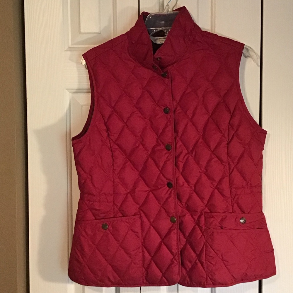 Eddie Bauer goose down filled vest - EUC